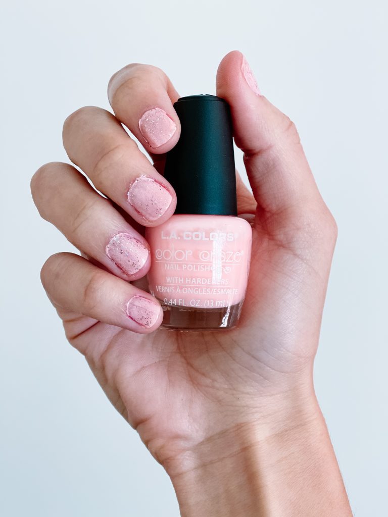 soft pink nail polish